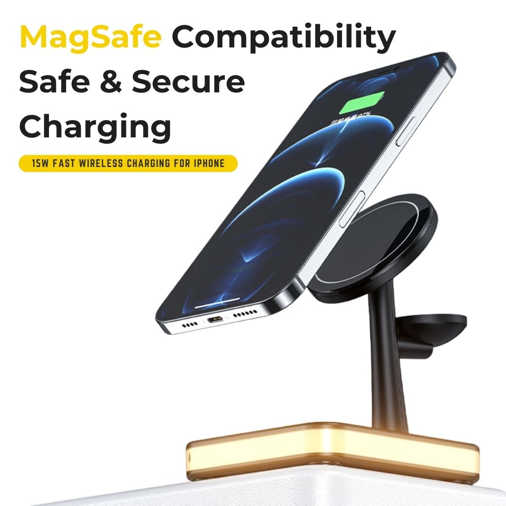 4-in-1 Magnetic Fast Wireless Charger for Apple iPhone