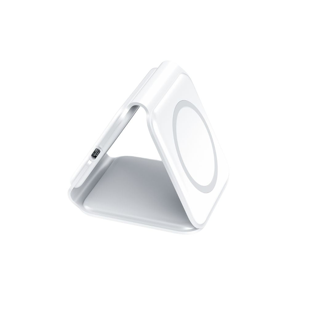 Portable-3-in-1-Foldable-MagSafe-Fast-Wireless-Charging-Pad-white